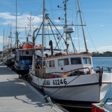 Wharf with medium boats